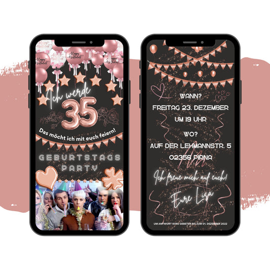 eCARD - Animierte Einladungskarte Geburtstag - eCARD4you