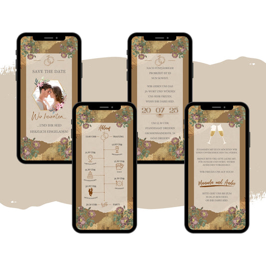 eCARD - Animierte Hochzeitskarte Hochzeitseinladung - eCARD4you