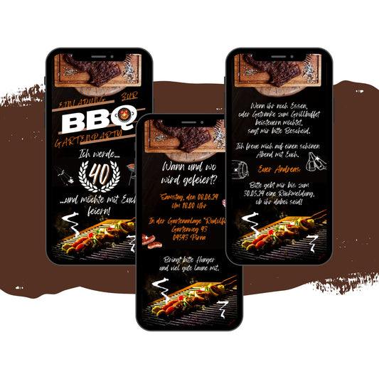 eCARD - Einladung Gartenparty Grillparty Geburtstag - eCARD4you