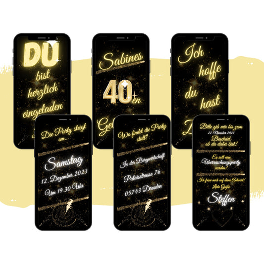 eCARD - Animierte Einladungskarte Geburtstag - eCARD4you