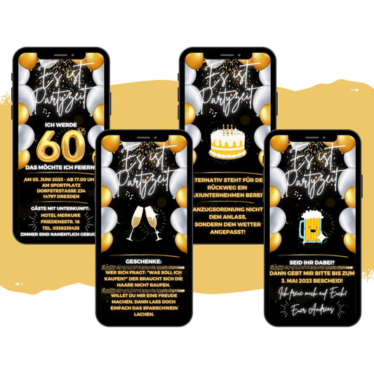 eCARD - Animierte Einladungskarte Geburtstag - eCARD4you