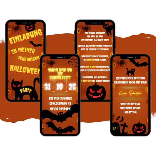 eCARD - Animierte Halloween Einladungskarte - eCARD4you