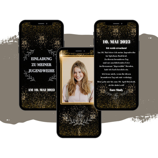 eCARD - Einladung Jugendweihe Konfirmation - eCARD4you
