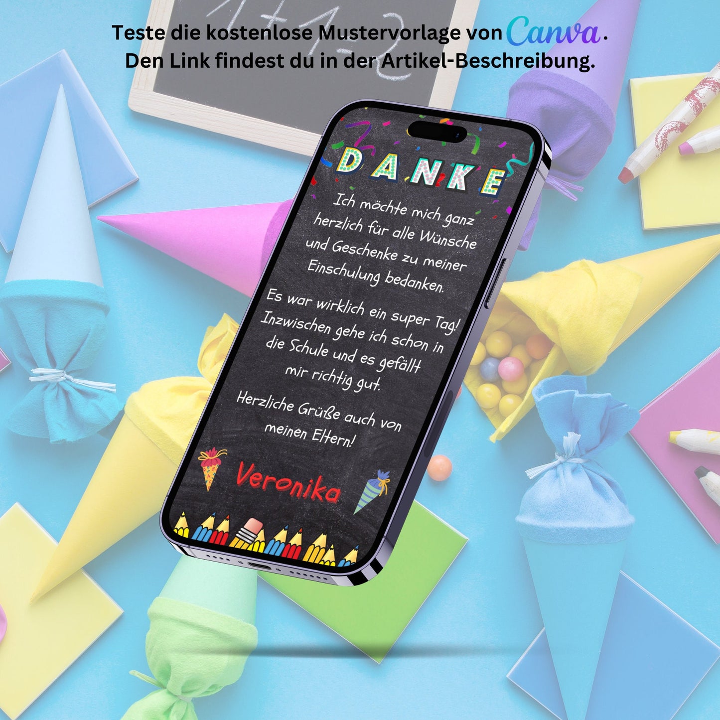 eCARD - Animierte Danksagung Einschulungskarte - eCARD4you