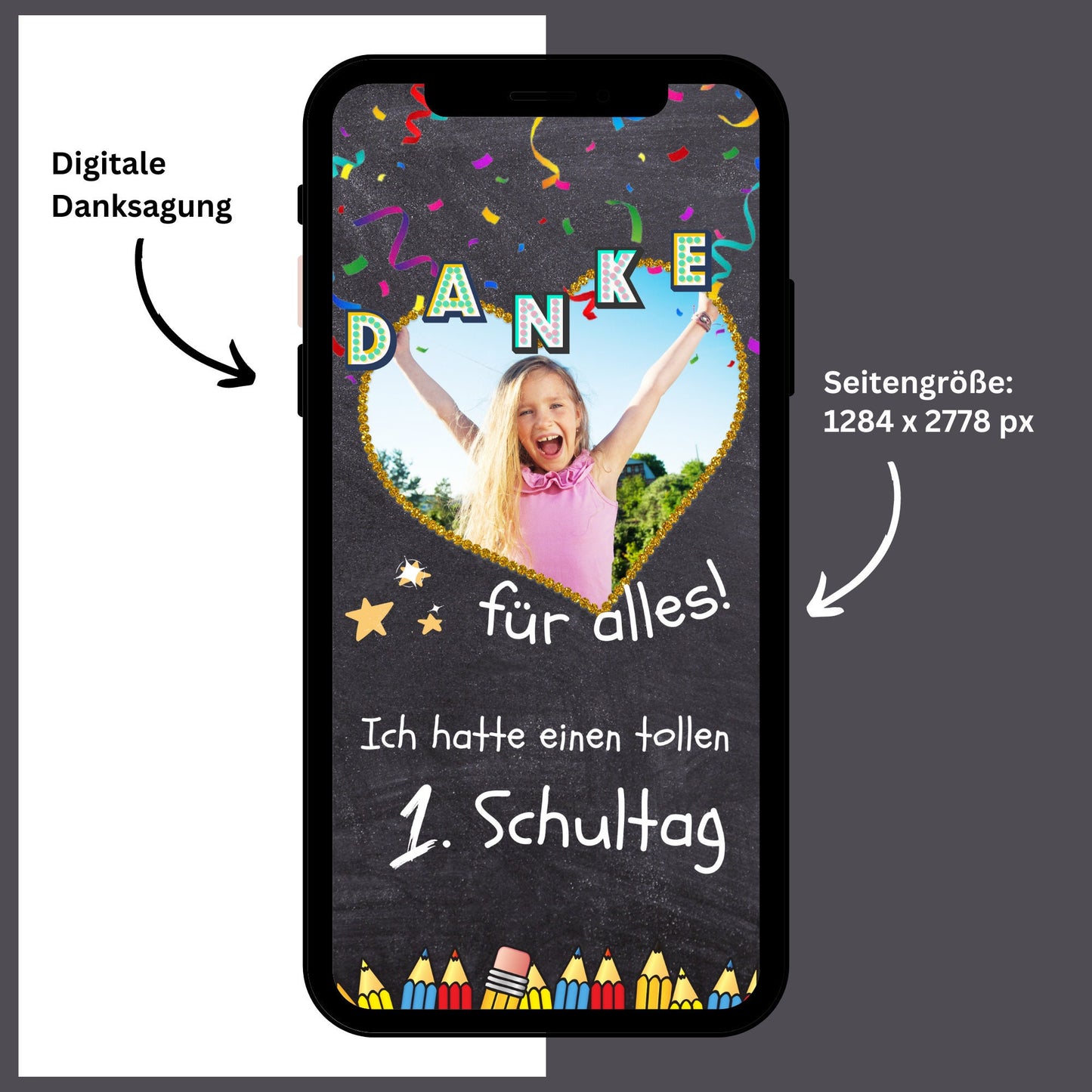 eCARD - Animierte Danksagung Einschulungskarte - eCARD4you
