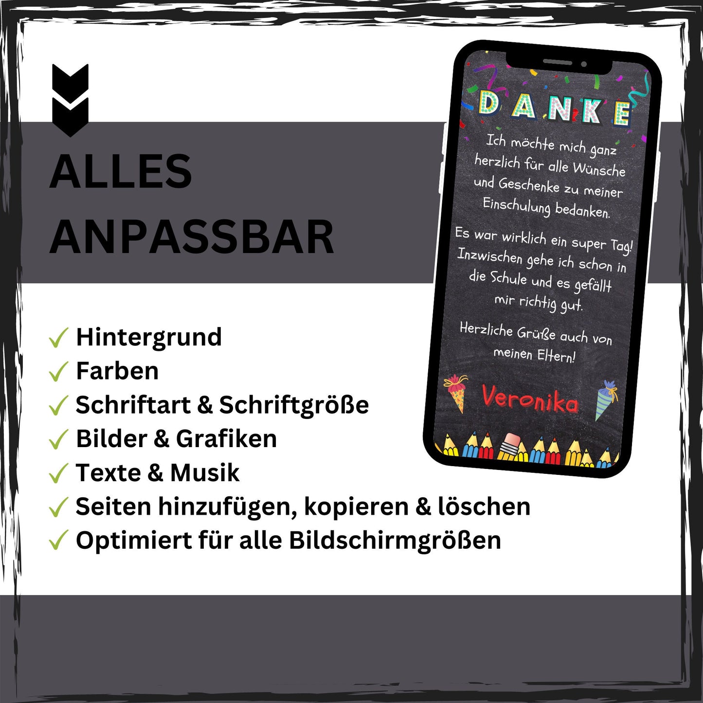 eCARD - Animierte Danksagung Einschulungskarte - eCARD4you