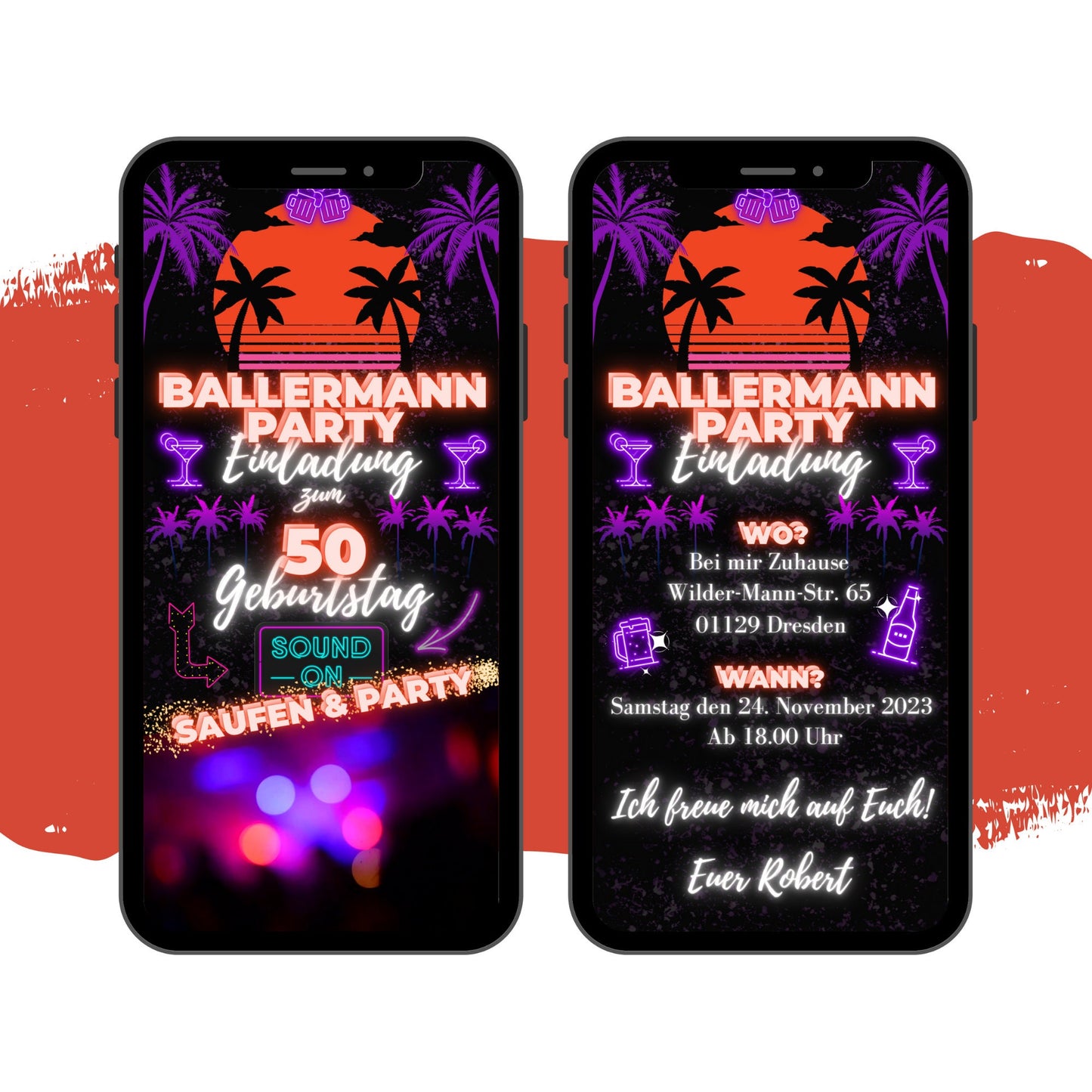 eCARD - Ballermann Party Einladungskarte - eCARD4you