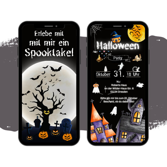 eCARD - Animierte Halloween Einladungskarte - eCARD4you