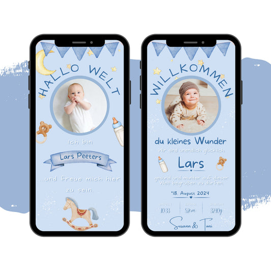 eCARD - Animierte Verkündung Geburt - eCARD4you