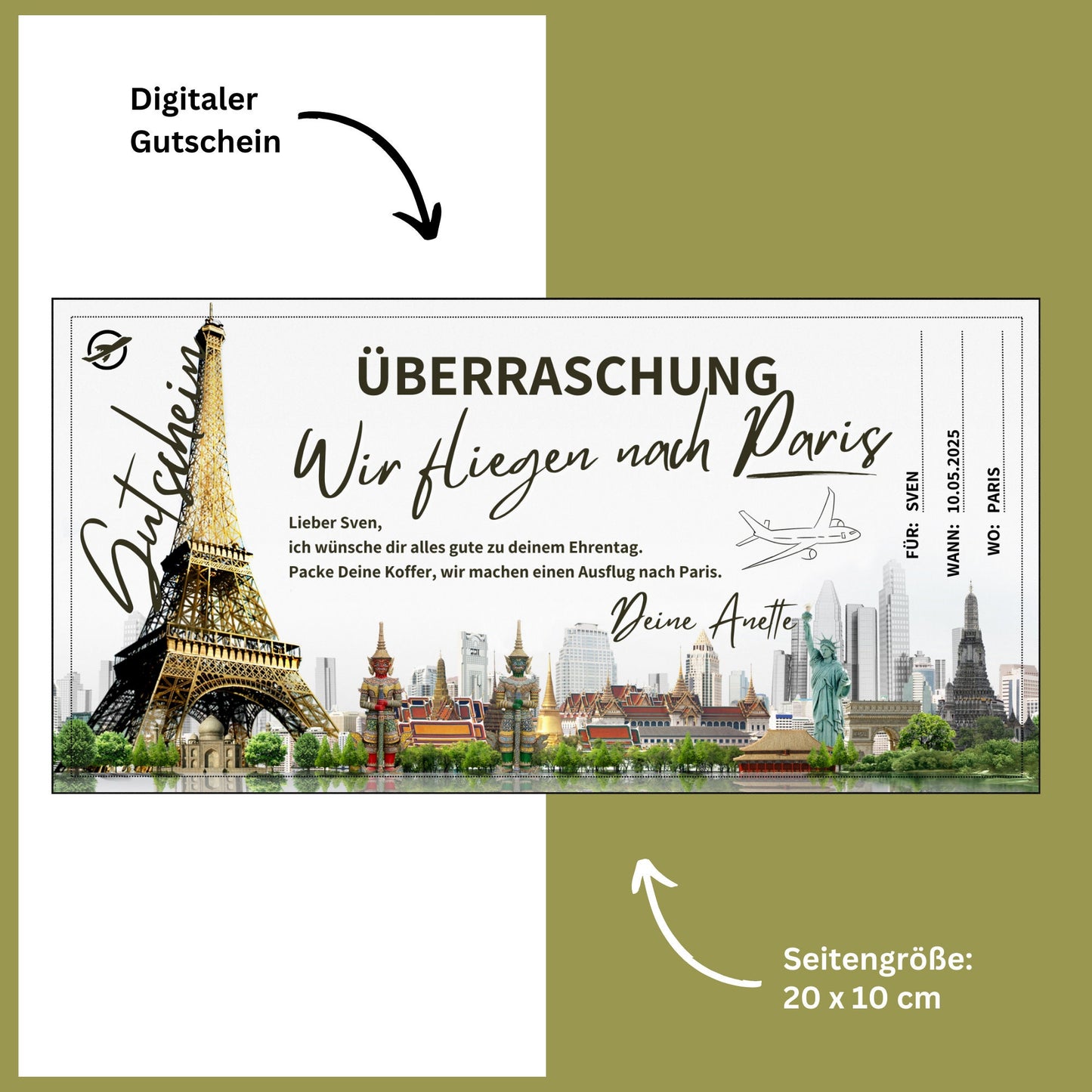 Gutschein - Städtetrip Paris Frankreich Reisegutschein - eCARD4you
