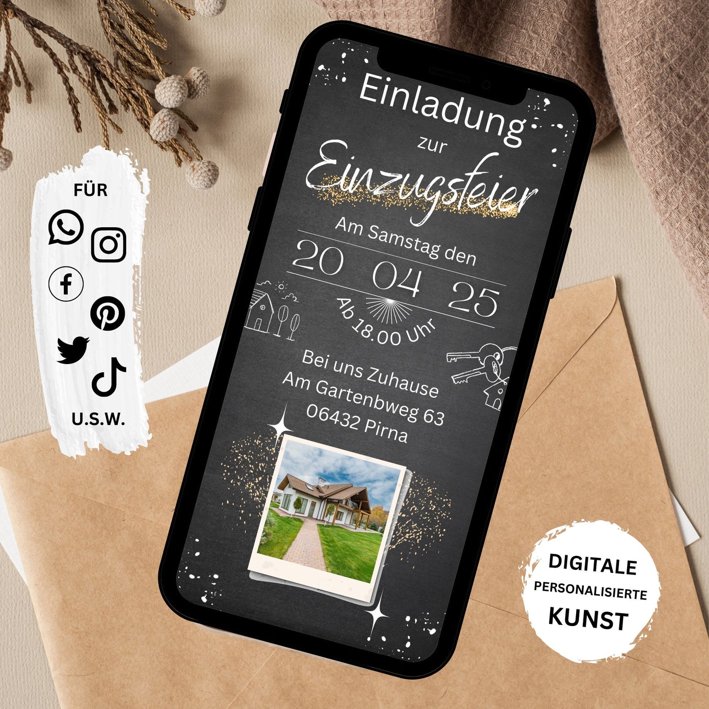 eCARD - Animierte Einzugsfeier Einladungskarte - eCARD4you