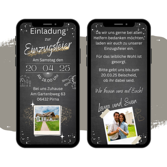 eCARD - Animierte Einzugsfeier Einladungskarte - eCARD4you