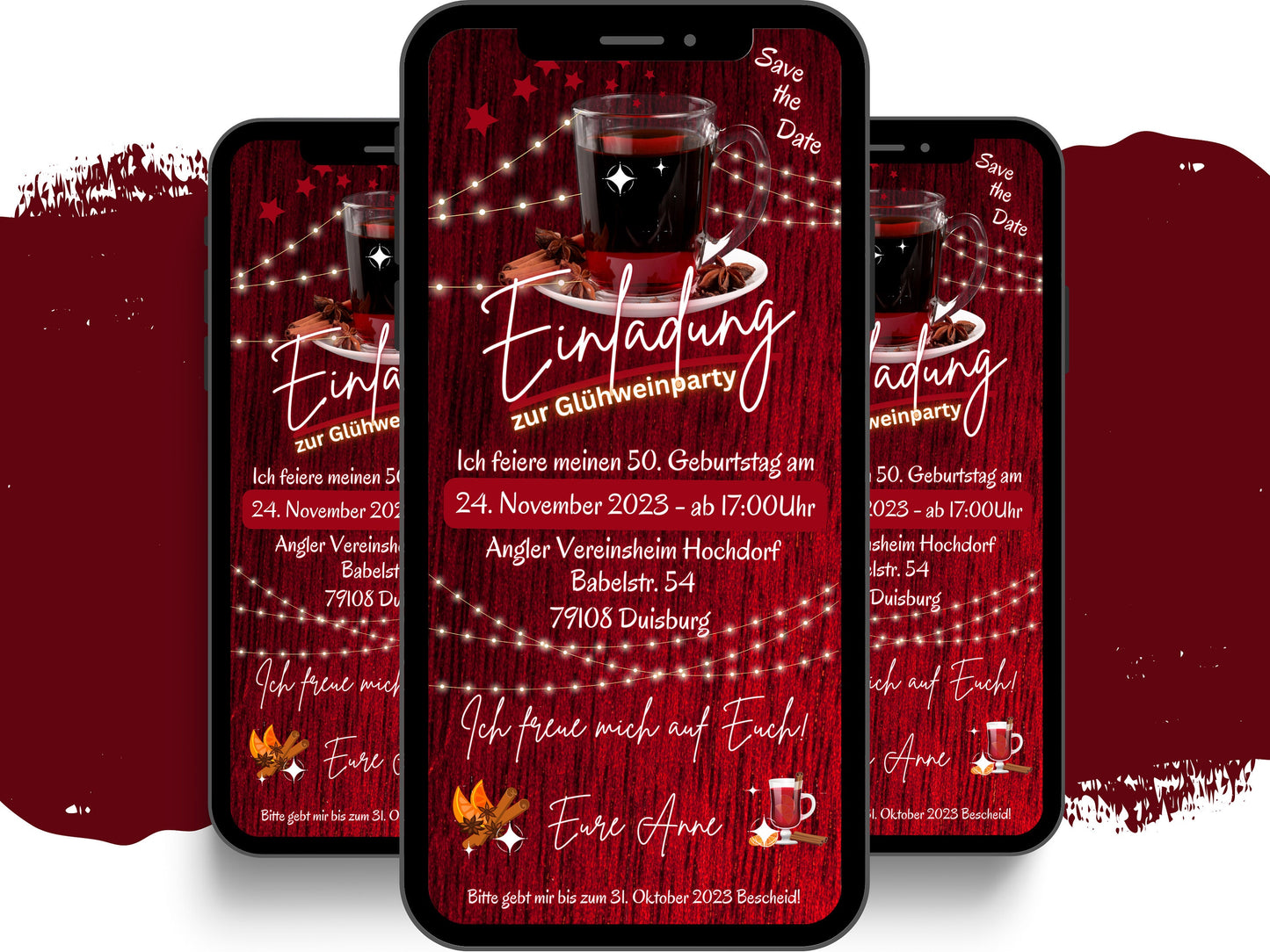 eCARD - Glühweinparty Glühweinfeier Einladungskarte - eCARD4you