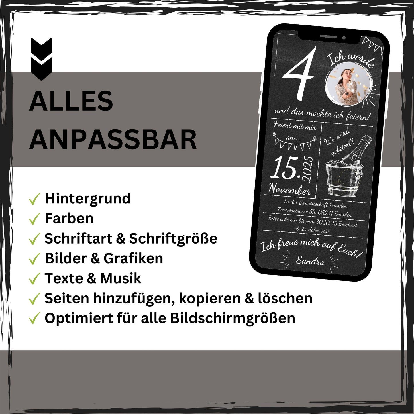 eCARD - Animierte Einladungskarte Geburtstag - eCARD4you