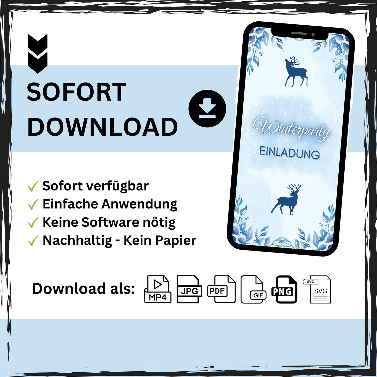 eCARD - Winter Geburtstagsparty Einladungskarte - eCARD4you