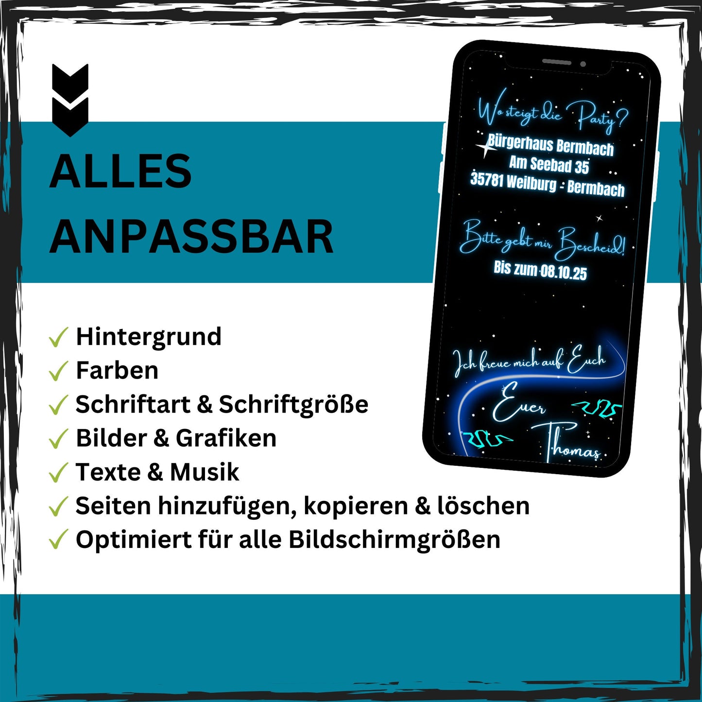 eCARD - Animierte Einladungskarte Geburtstag - eCARD4you