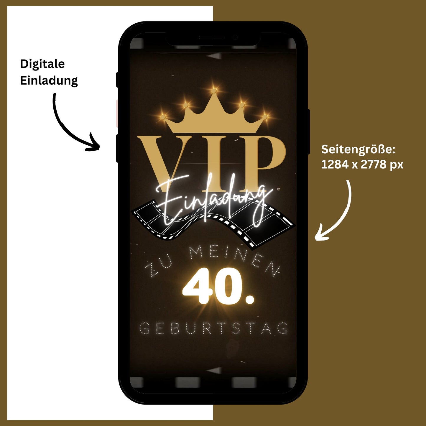 eCARD - Hollywood Einladungskarte Geburtstag - eCARD4you