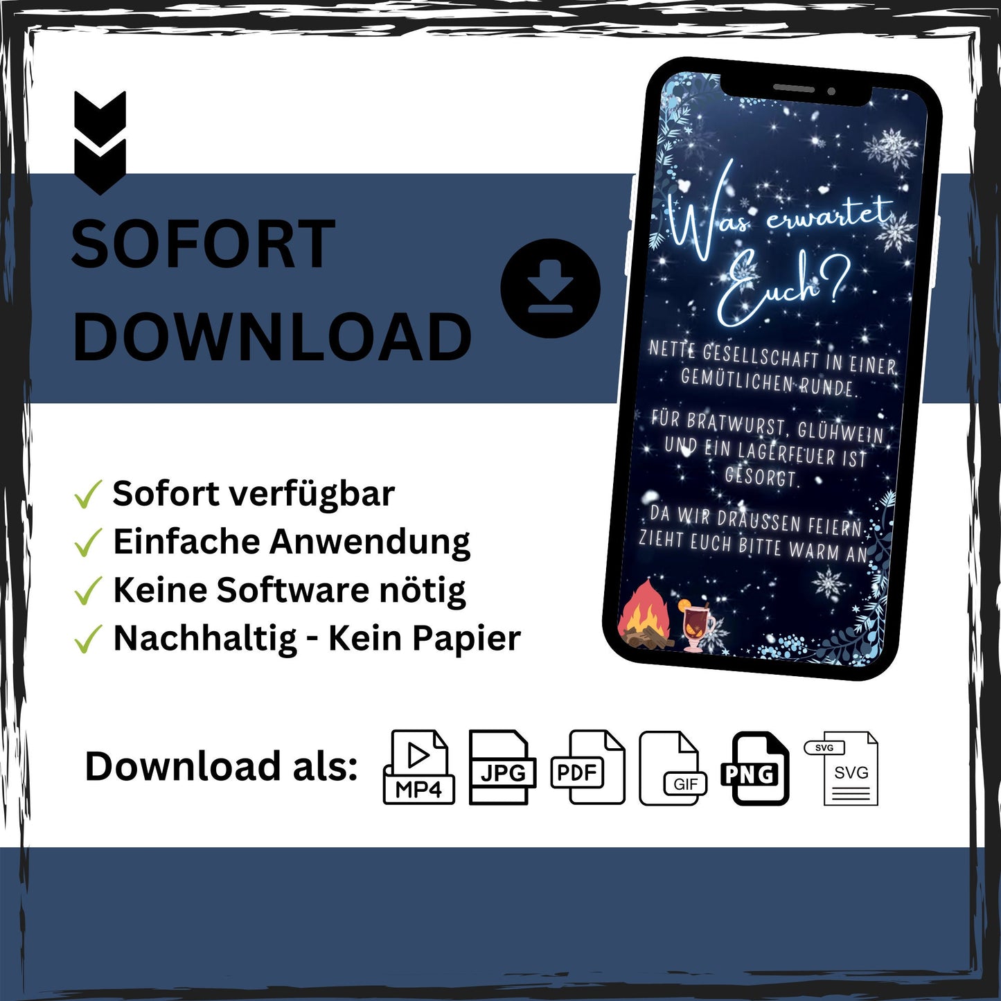 eCARD - Winter Geburtstagsparty Einladungskarte - eCARD4you