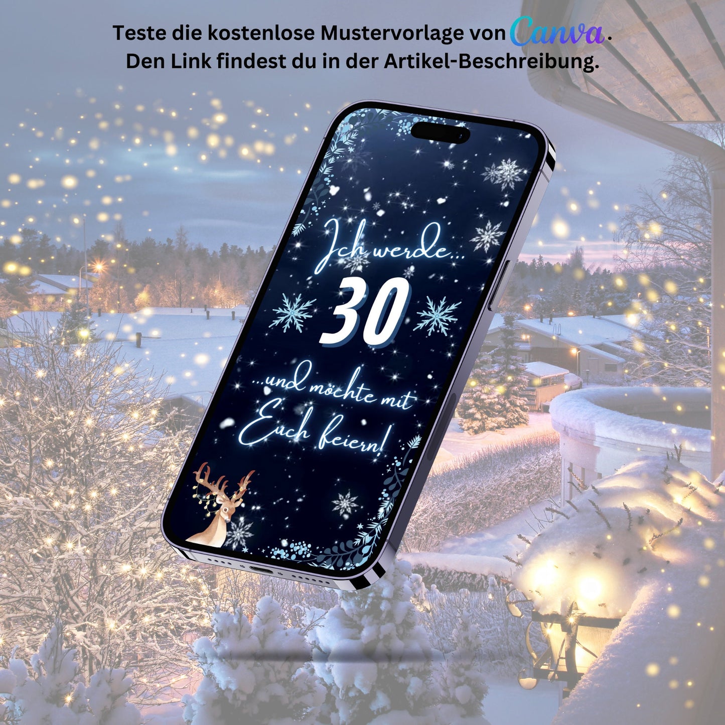 eCARD - Winter Geburtstagsparty Einladungskarte - eCARD4you