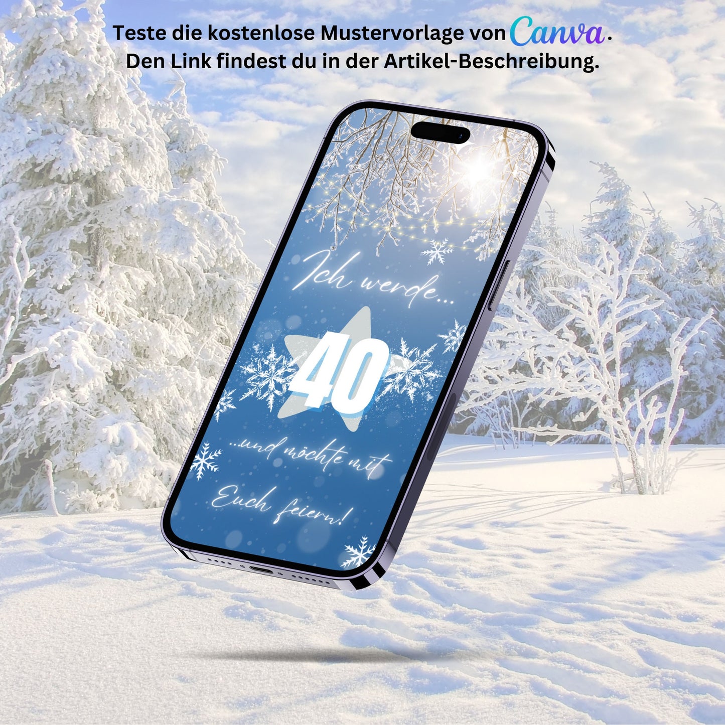 eCARD - Winter Geburtstagsparty Einladungskarte - eCARD4you