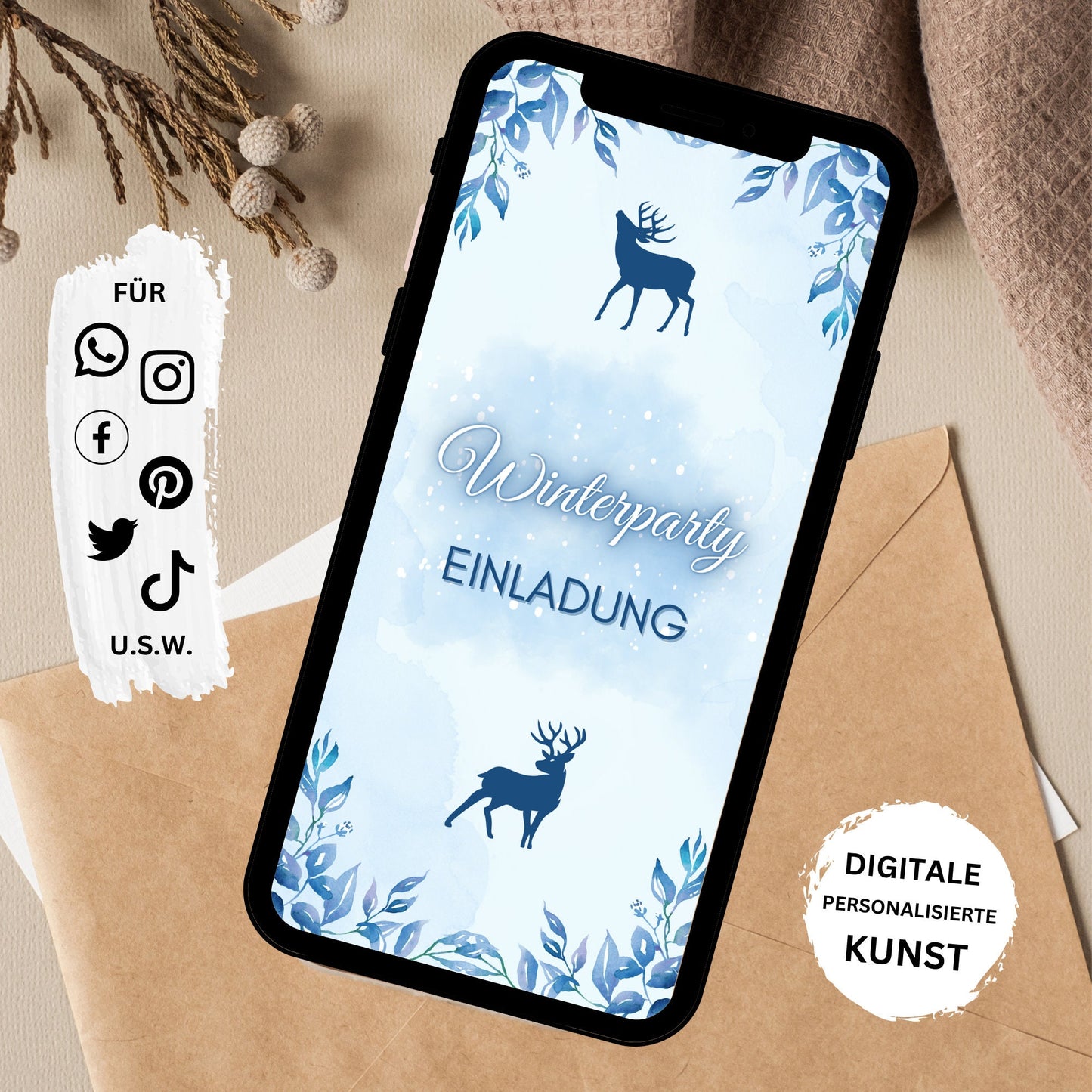 eCARD - Winter Geburtstagsparty Einladungskarte - eCARD4you