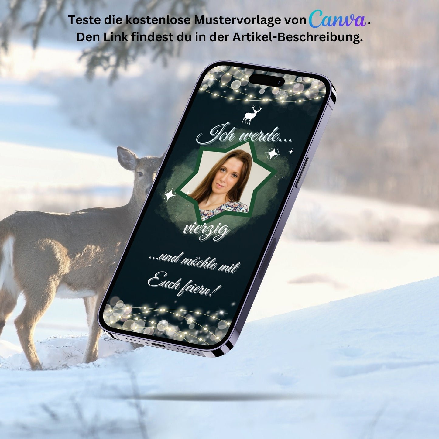 eCARD - Winter Geburtstagsparty Einladungskarte - eCARD4you