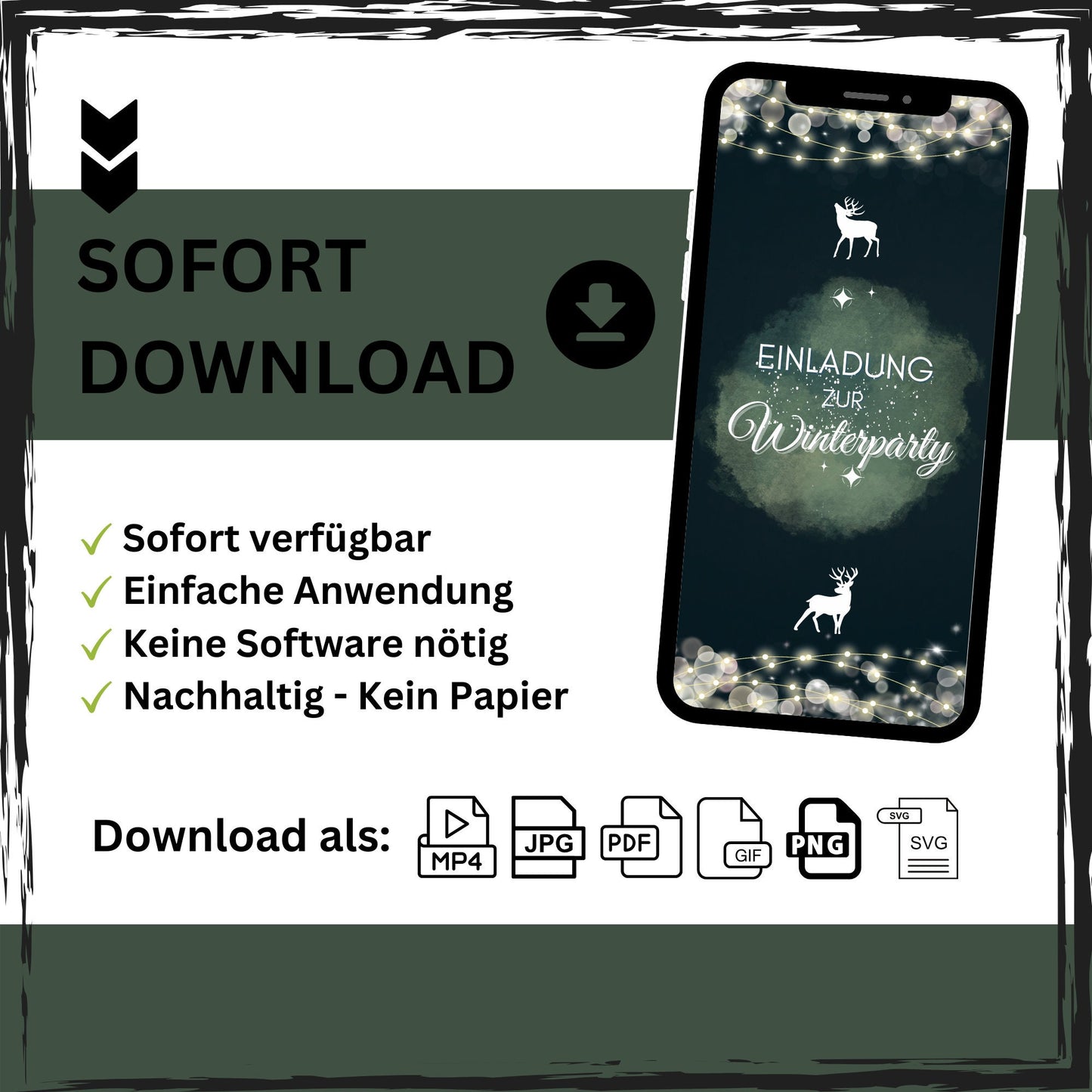 eCARD - Winter Geburtstagsparty Einladungskarte - eCARD4you