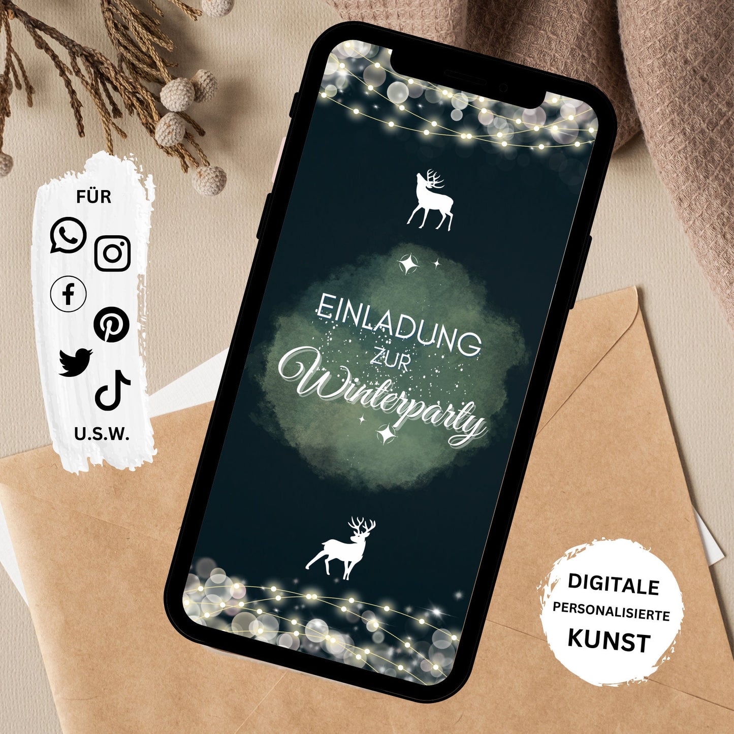eCARD - Winter Geburtstagsparty Einladungskarte - eCARD4you