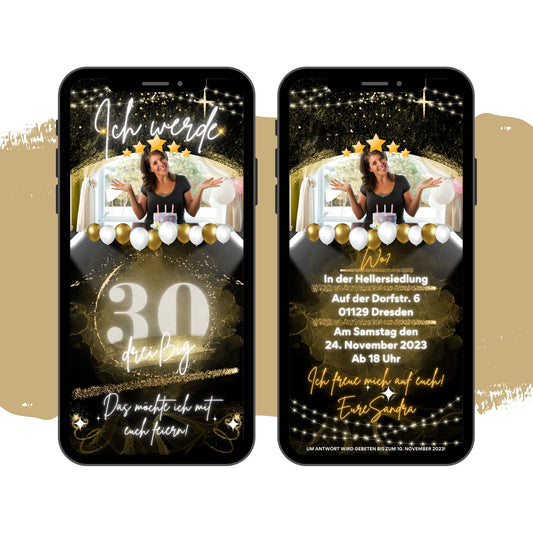 eCARD - Animierte Einladungskarte Geburtstag - eCARD4you