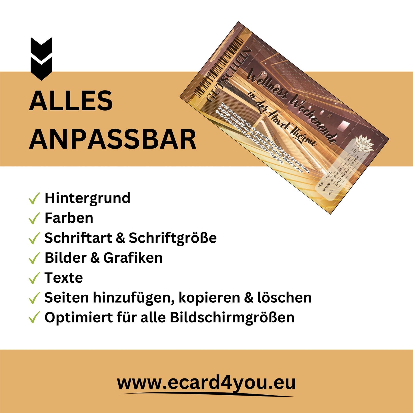 Gutschein - Wellness Spa Wochenende Geschenkgutschein - eCARD4you