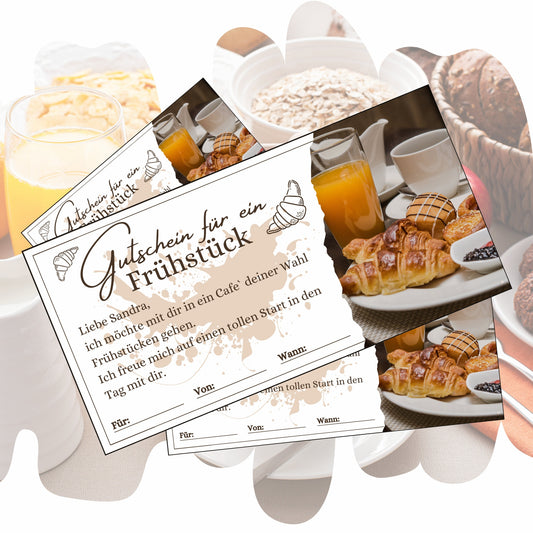 Gutschein - Frühstück Brunch Geschenkgutschein - eCARD4you