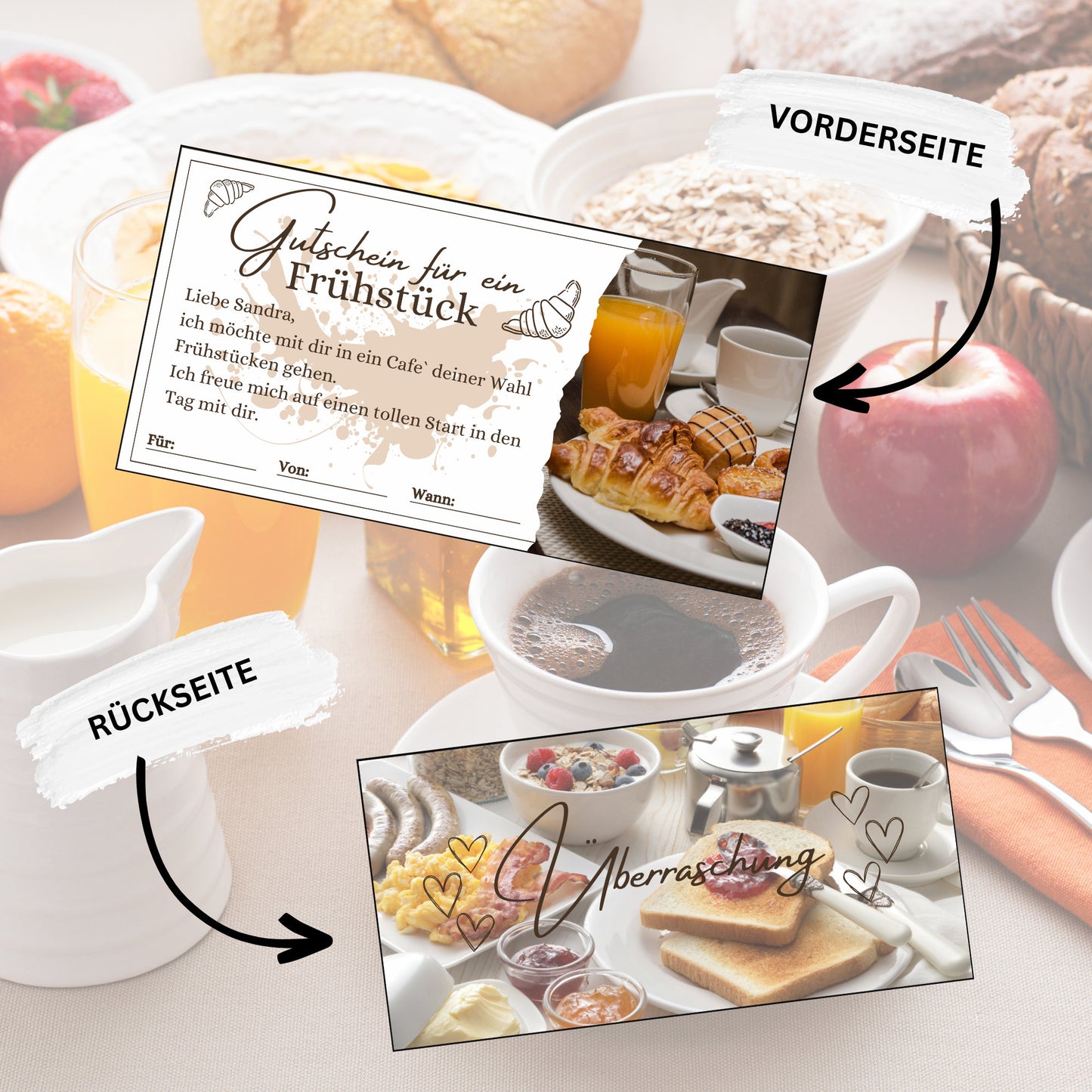 Gutschein - Frühstück Brunch Geschenkgutschein - eCARD4you