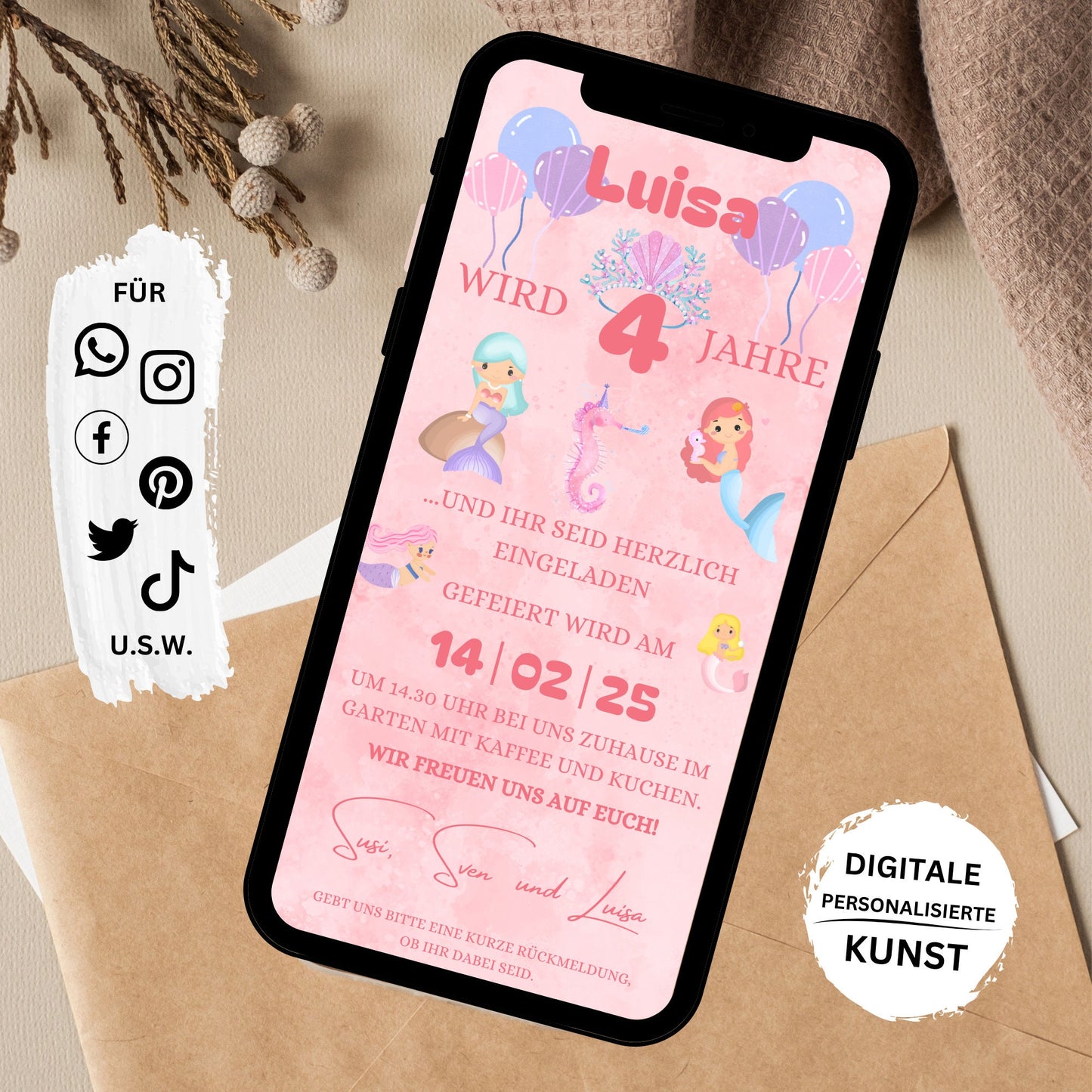 eCARD - Animierte Kindergeburtstags Party Einladungskarte - eCARD4you