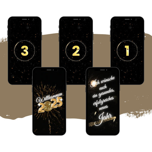 eCARD - Grusskarte Silvester Animiert