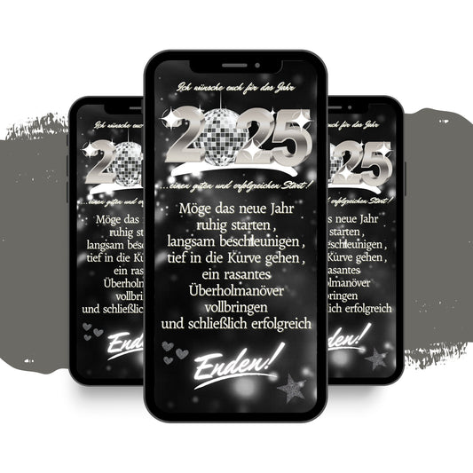 eCARD - Grusskarte Silvester Animiert