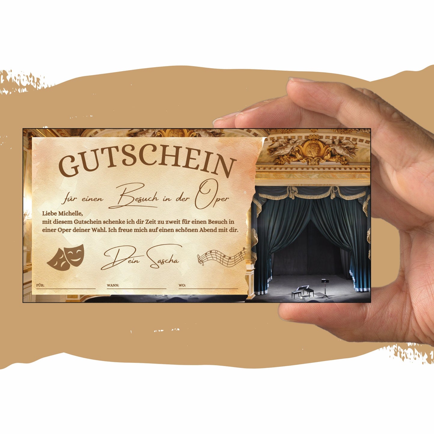 Gutschein - Oper Konzert Theaterbesuch Geschenkgutschein - eCARD4you