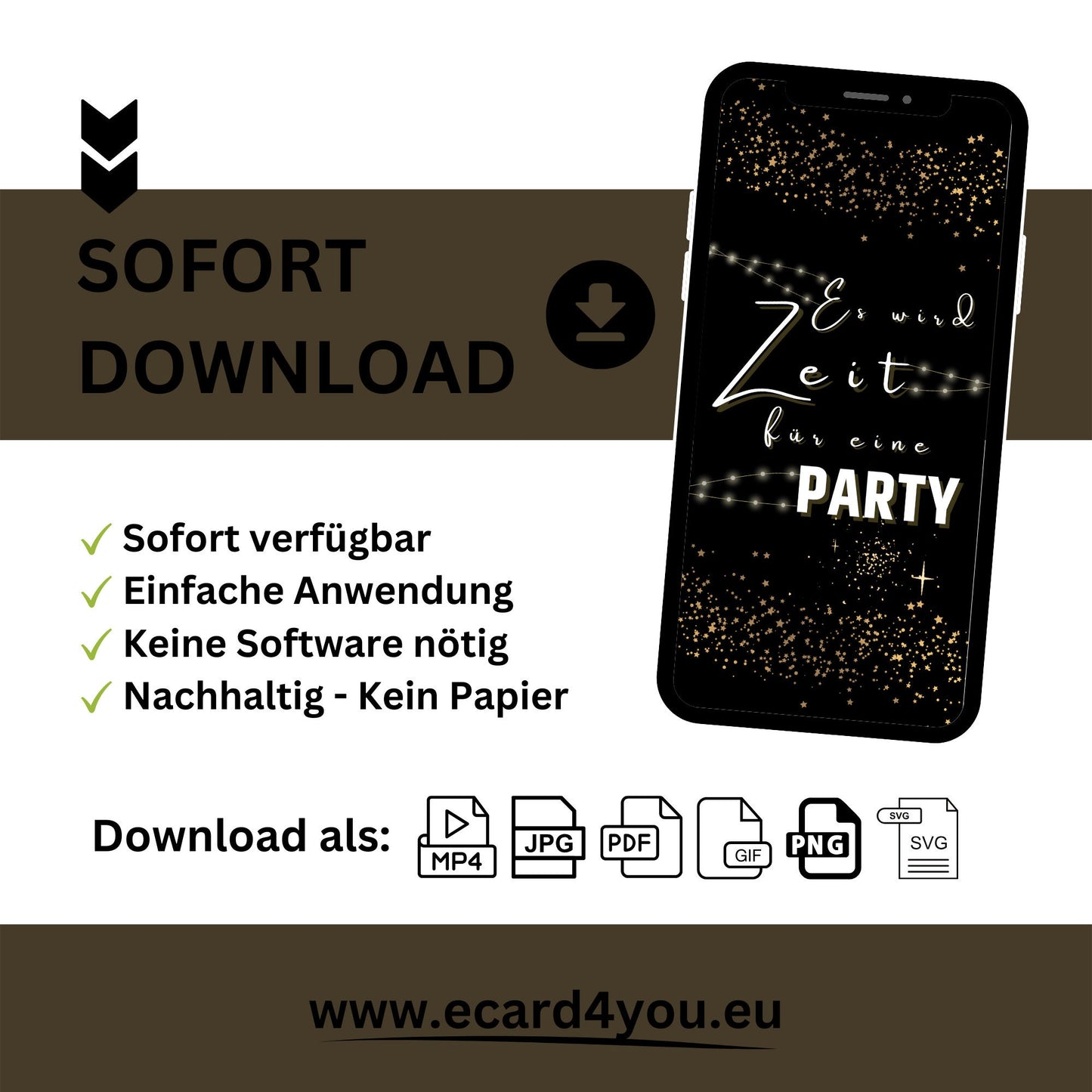 eCARD - Animierte Einladungskarte Geburtstag