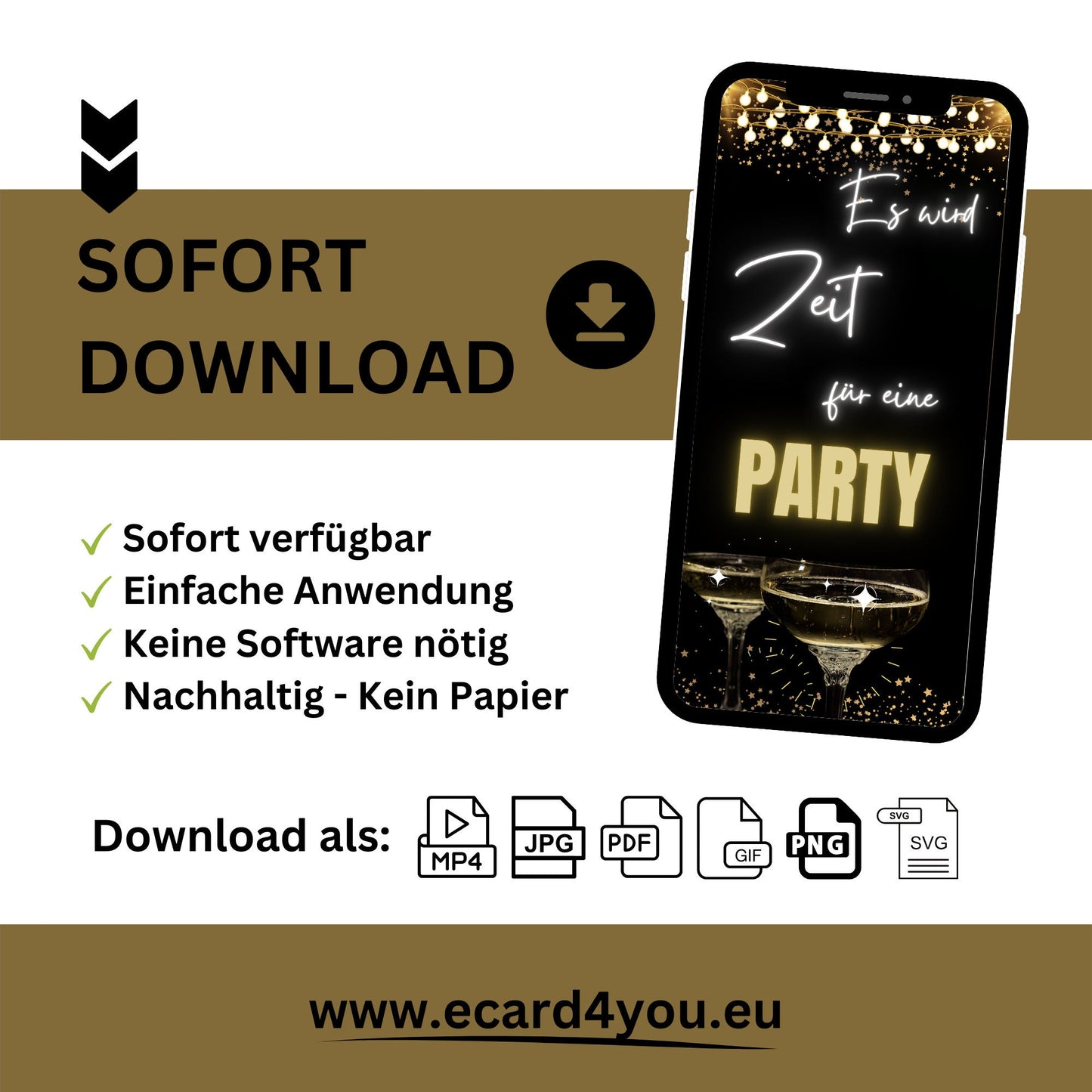 eCARD - Animierte Einladungskarte Geburtstag - eCARD4you