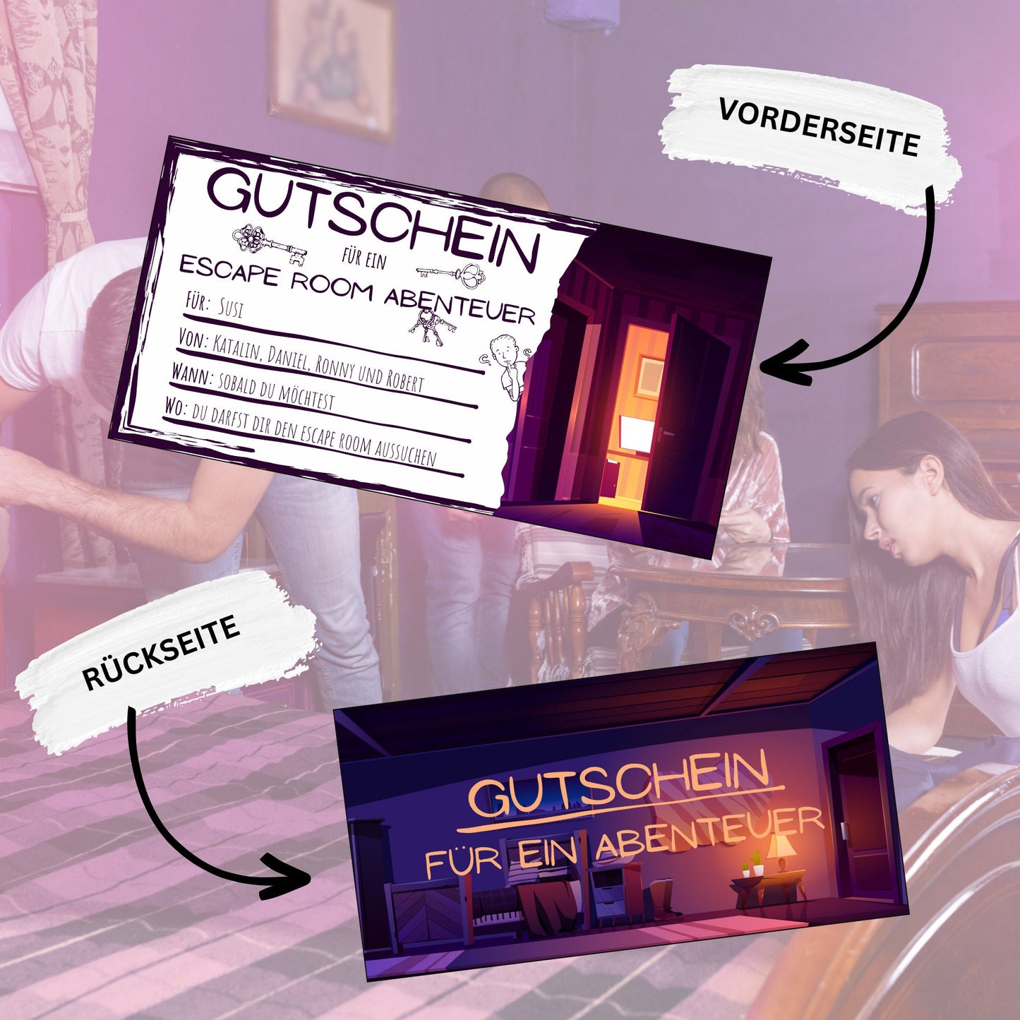 Gutschein - Escape Room Geschenkgutschein - eCARD4you
