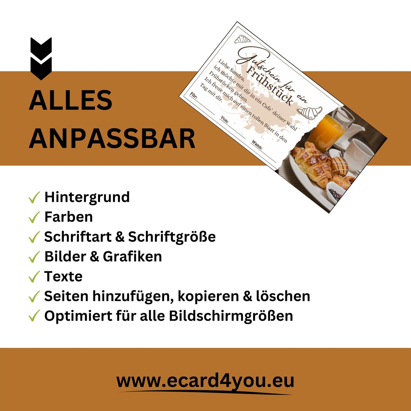 Gutschein - Frühstück Brunch Geschenkgutschein - eCARD4you