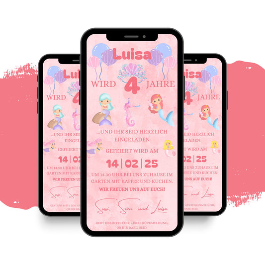 eCARD - Animierte Kindergeburtstags Party Einladungskarte - eCARD4you