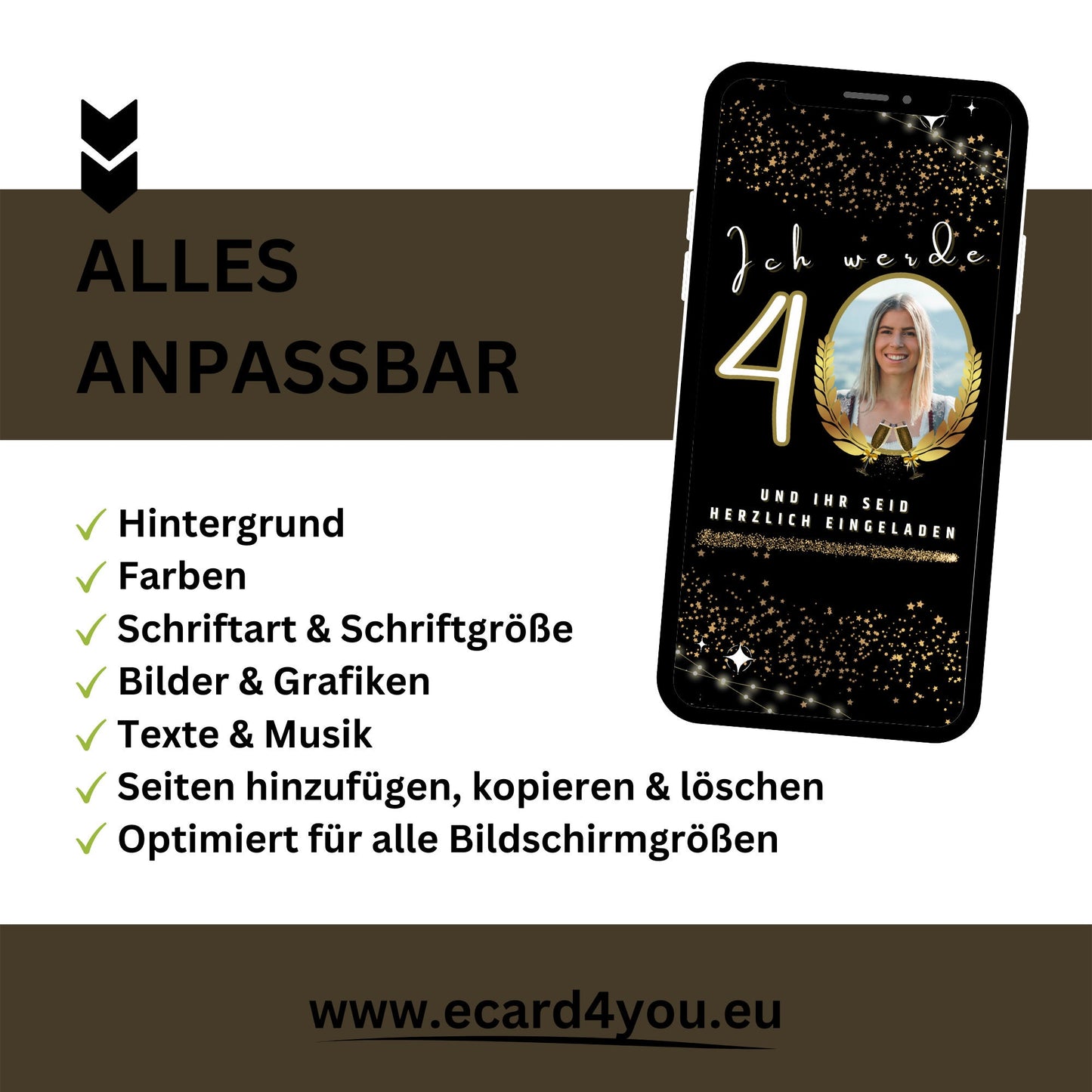 eCARD - Animierte Einladungskarte Geburtstag