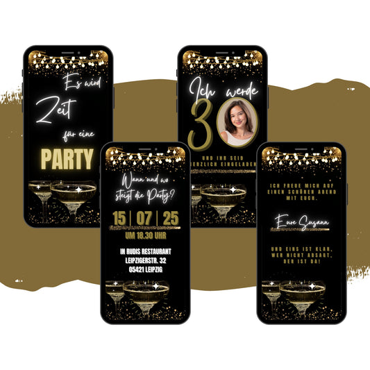 eCARD - Animierte Einladungskarte Geburtstag - eCARD4you