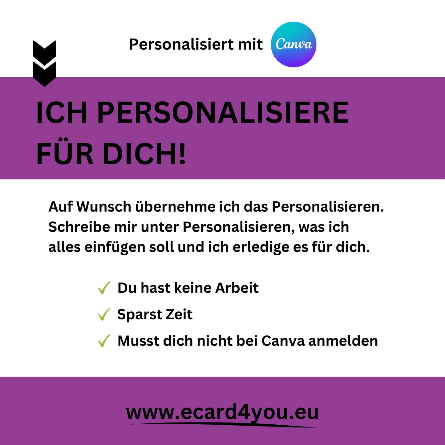 eCARD - Digitale lila Retro Geburtstagseinladung für WhatsApp - eCARD4you
