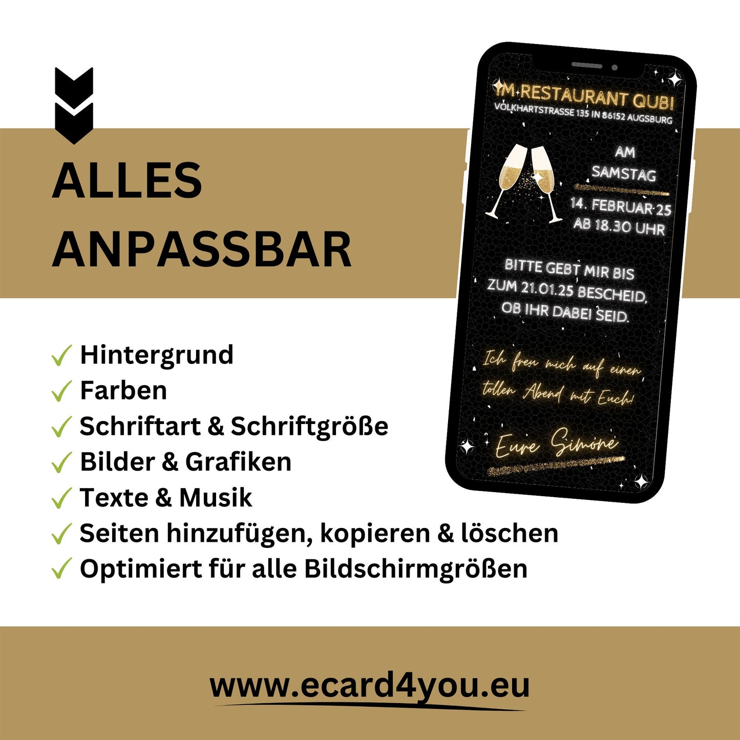 eCARD - Animierte Einladungskarte Geburtstag - eCARD4you