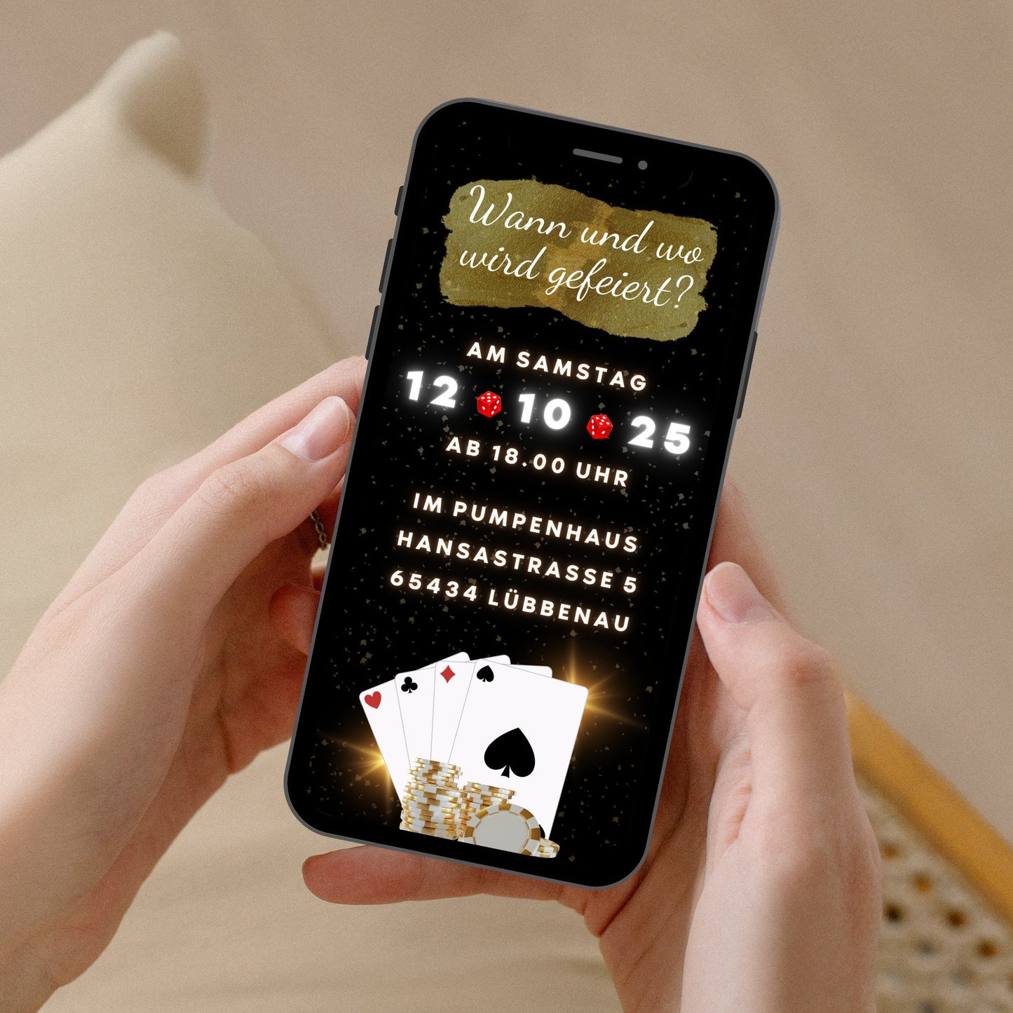 eCARD - Casino Las Vegas Party Einladung - eCARD4you
