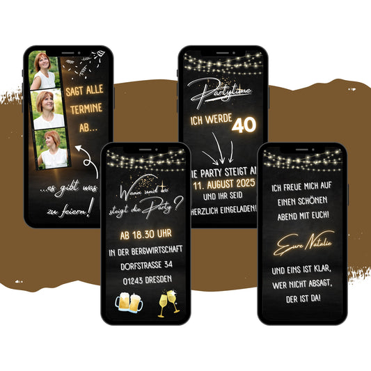 eCARD - Animierte Einladungskarte Geburtstag - eCARD4you