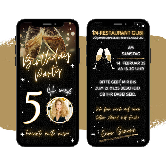 eCARD - Animierte Einladungskarte Geburtstag - eCARD4you