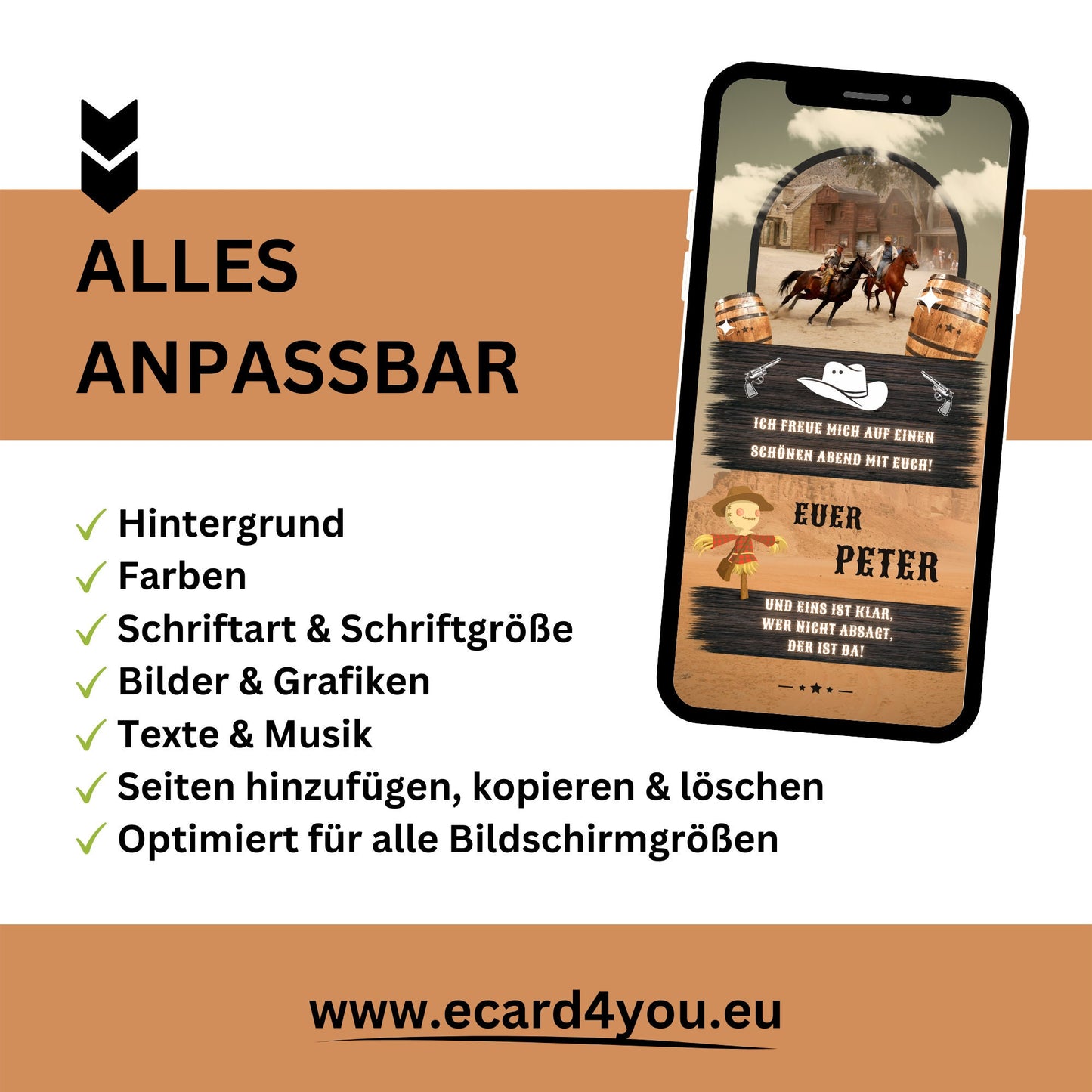 eCARD - Cowboy Western Party Einladungskarte - eCARD4you