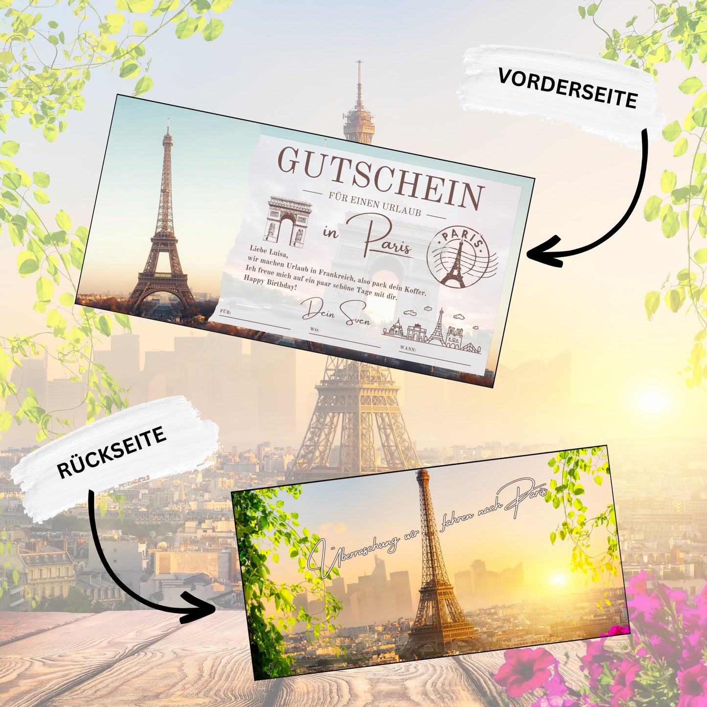 Gutschein - Städtetrip Paris Frankreich Reisegutschein - eCARD4you